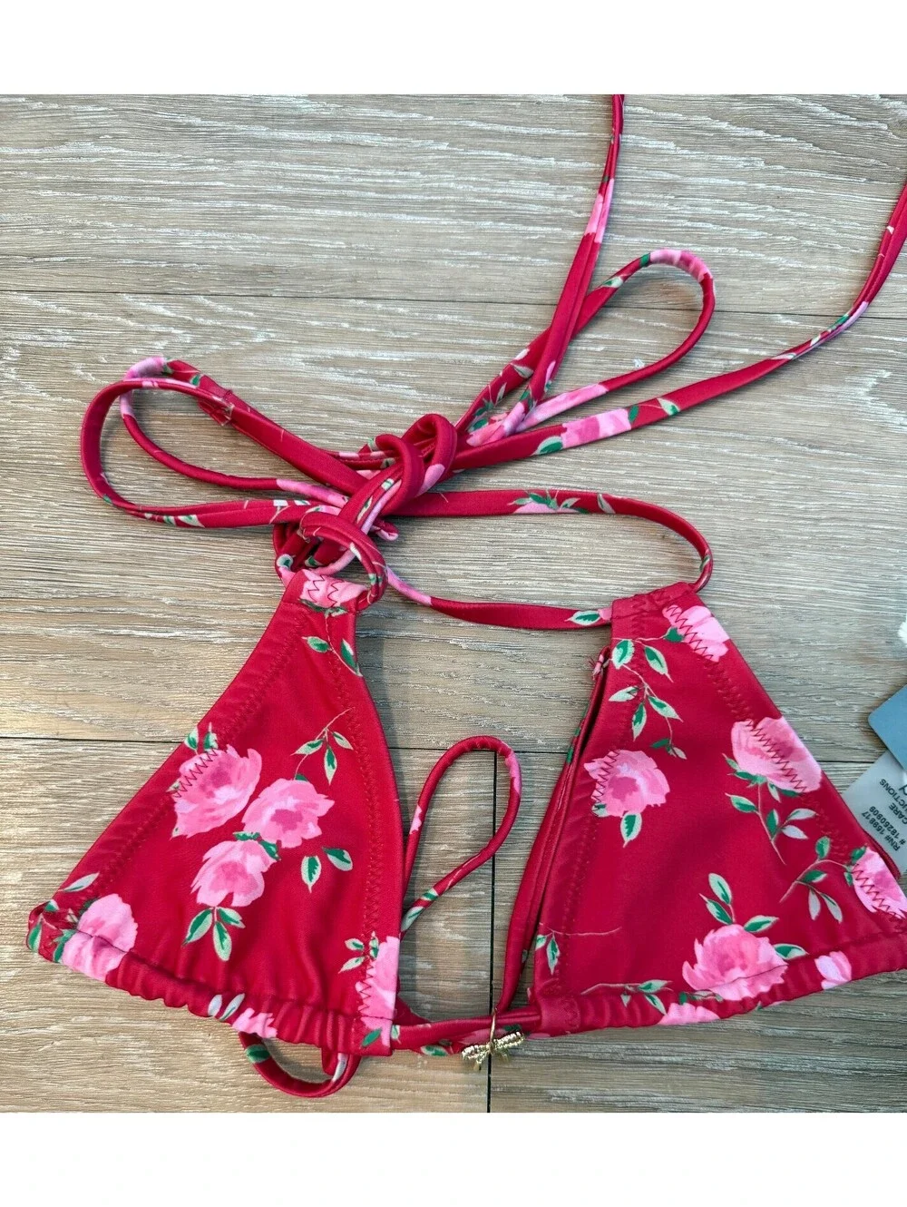 Altar'd State Red Floral Bikini Size XXS NWT